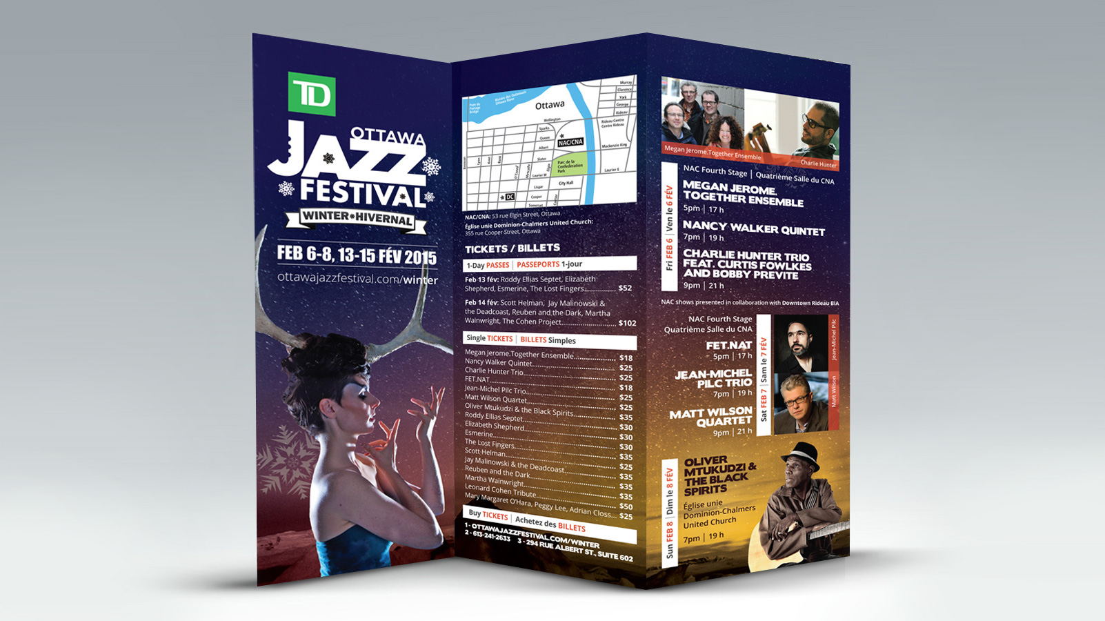 TD Ottawa Winter Jazz Fest Brochure